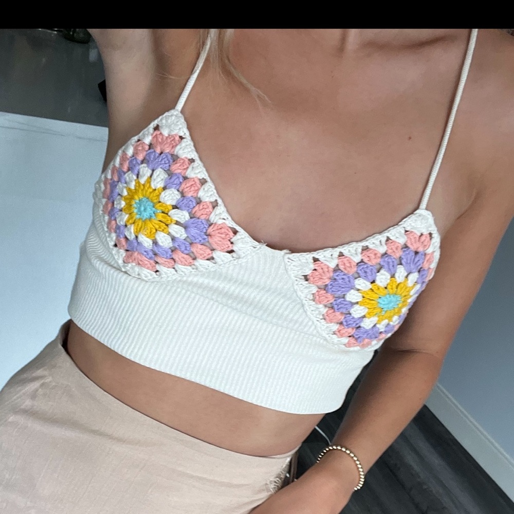 Crochet crop top
